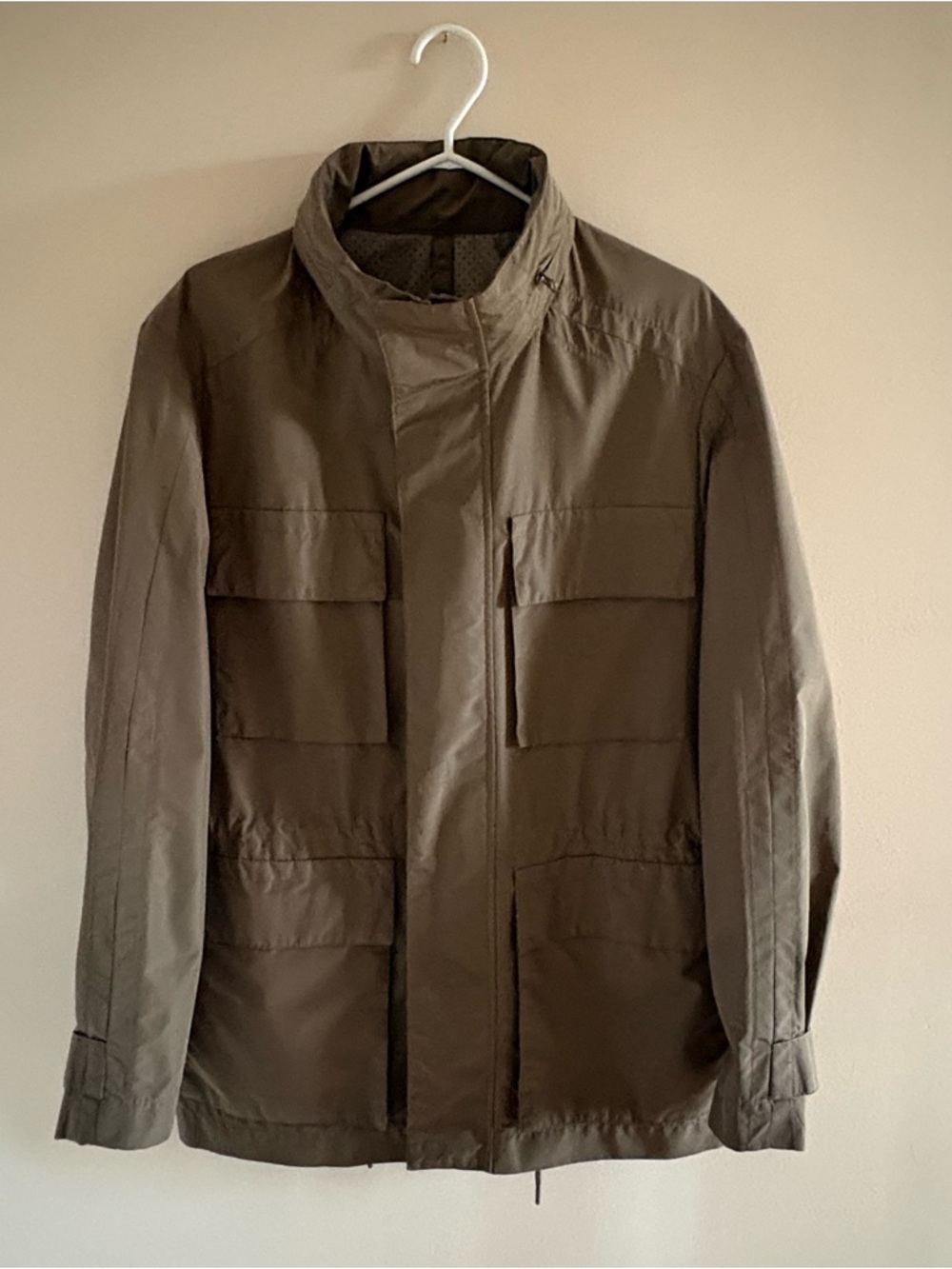 Men's Olive Green Waterproof Field Jacket - Classic Utility Coat Marc New York